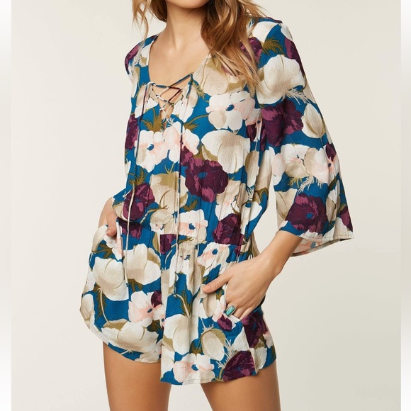 O’Neill Night Bloom Romper NWOT - Picture 1 of 5